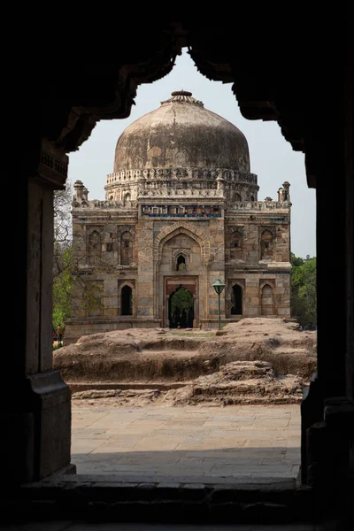Shish Gumbad Cupola Vetrata Lodhi Gardens Nuova Delhi — Foto Stock