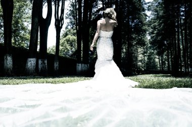 Ormanda şehvetli bir gelin.