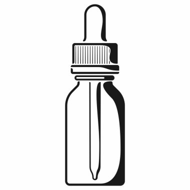 Damlalıklı siyah cam 15ml şişe