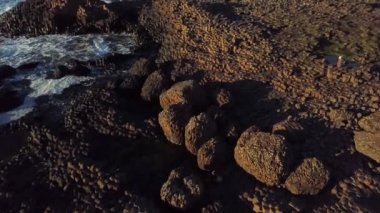 İrlanda rocky dağlarının güzel manzara havadan görünümü