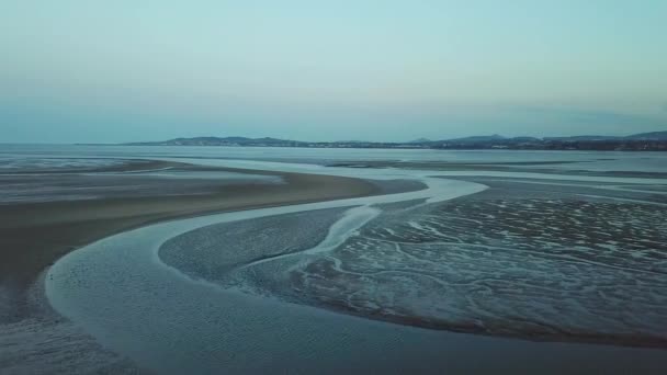 ダブリン アイルランドの美しい海辺の の空中映像 — ストック動画