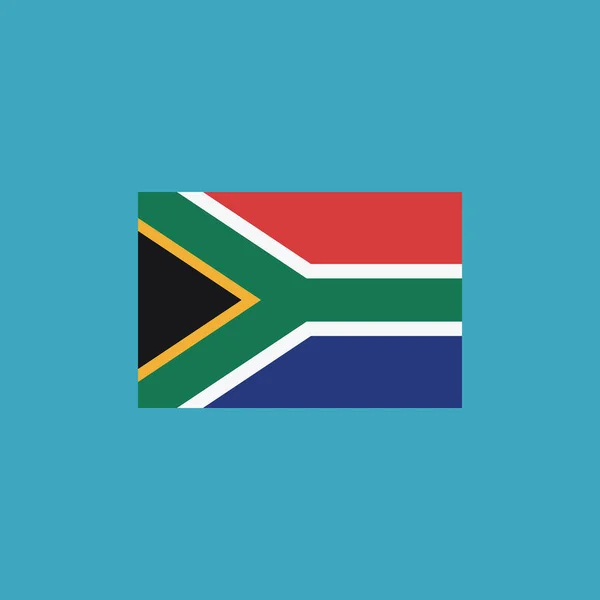 Zuid Afrika Vlagpictogram Platte Ontwerp Independence Day Nationale Dag Concept — Stockvector