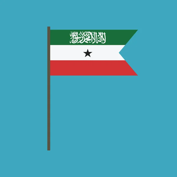 Somaliland Icono Bandera Diseño Plano Día Independencia Concepto Día Fiesta — Archivo Imágenes Vectoriales