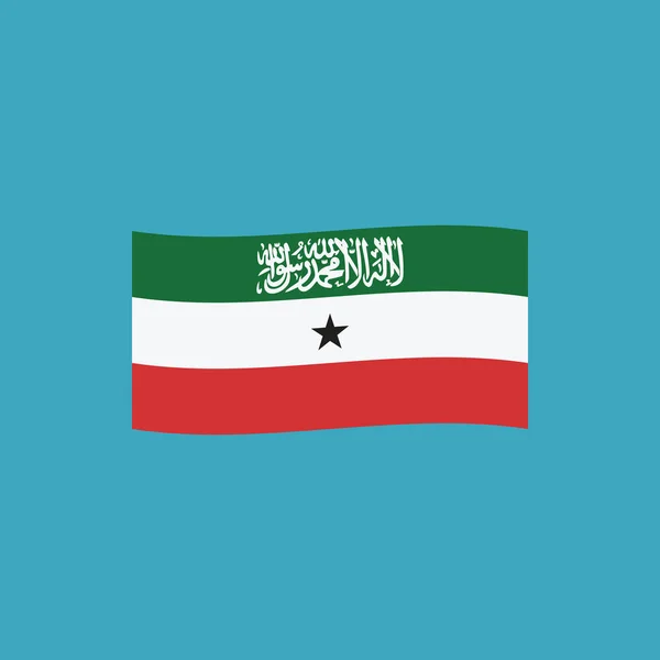 Somaliland Icono Bandera Diseño Plano Día Independencia Concepto Día Fiesta — Archivo Imágenes Vectoriales