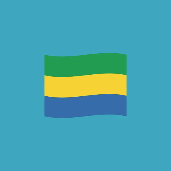 Ikona Příznaku Gabonu Plochého Tvaru Den Nezávislosti Nebo Národní Den — Stockový vektor