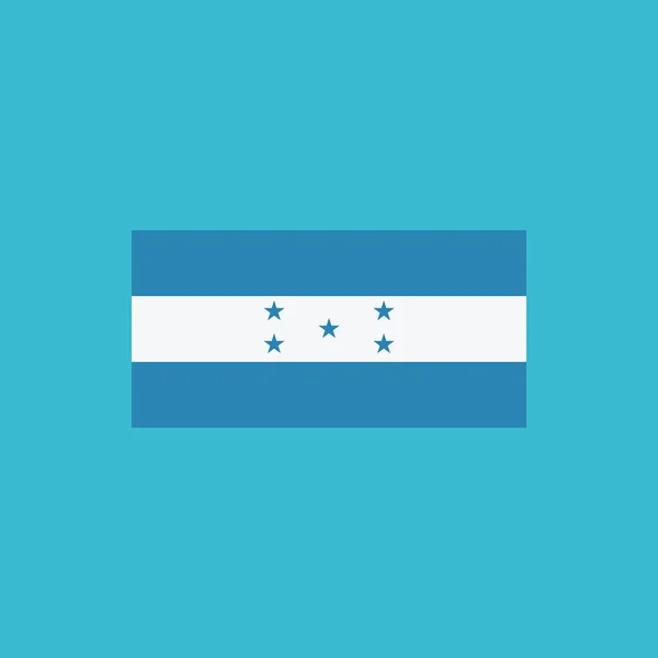 Bandera Honduras Icono Diseño Plano Día Independencia Concepto Día Fiesta — Vector de stock