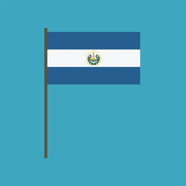 萨尔瓦多标志图标在平面设计 独立日或国庆节假期概念 — 图库矢量图片