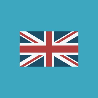 İngiltere bayrak simgesi düz tasarım. Bağımsızlık günü ya da ulusal gün tatil kavramı.