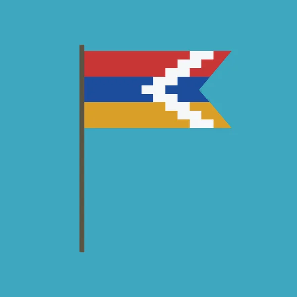 República Artsakh Icono Bandera Diseño Plano Día Independencia Concepto Día — Vector de stock