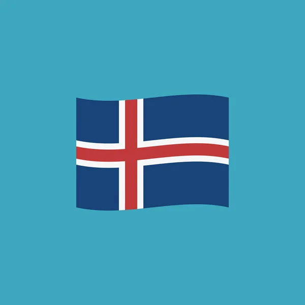 디자인에 아이슬란드 아이콘입니다 기념일 — 스톡 벡터