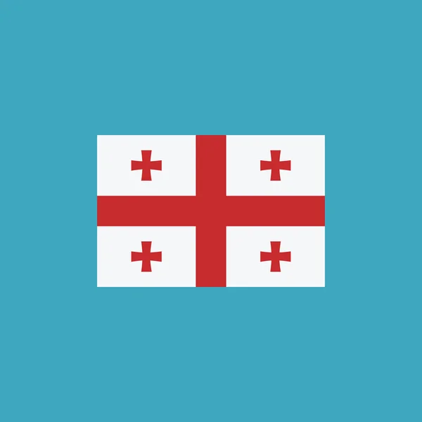 Значок Флага Джорджии Плоском Дизайне День Независимости Праздничная Концепция Национального — стоковый вектор