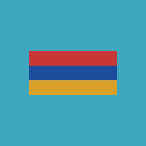 Armenia Flagge Symbol Flachem Design Unabhängigkeitstag Oder Nationalfeiertag Konzept — Stockvektor