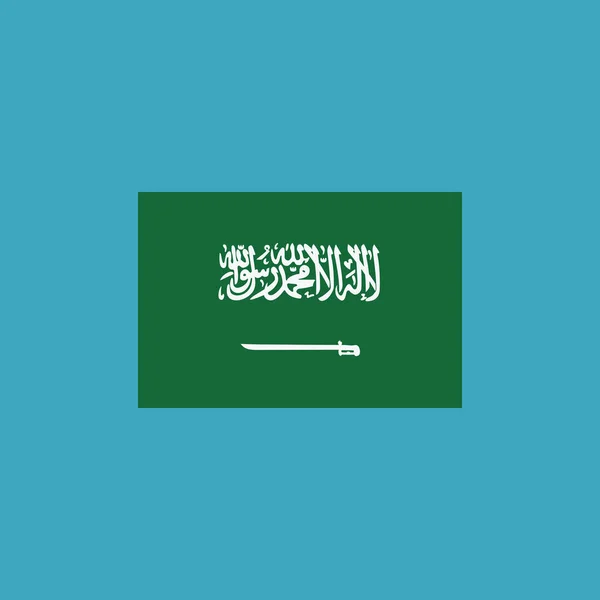 Flagge Saudi Arabiens Flachem Design Unabhängigkeitstag Oder Nationalfeiertag Konzept — Stockvektor