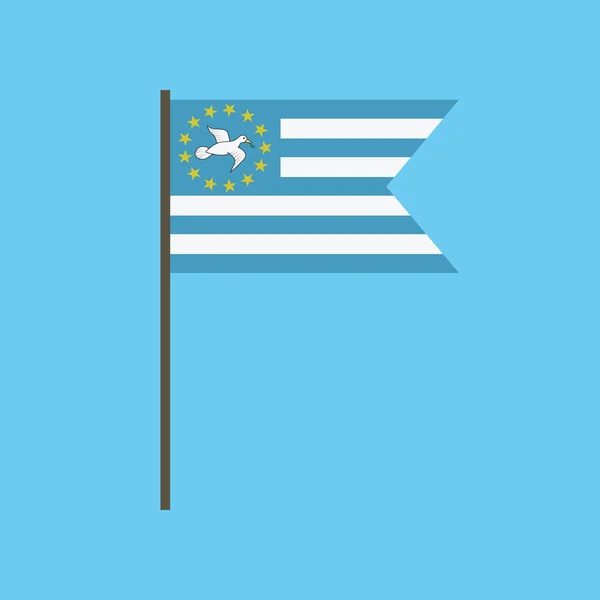 Icono Bandera Ambazonia Diseño Plano Día Independencia Concepto Día Fiesta — Archivo Imágenes Vectoriales