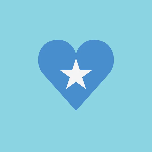 소말리아는 디자인의 모양의 깃발을 있습니다 독립일 국경일 — 스톡 벡터