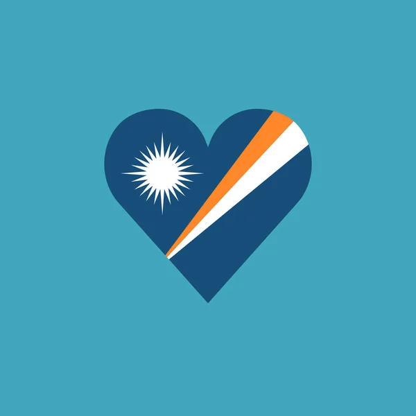 Marshall Islands 디자인의 모양의 아이콘을 그린다 독립일 국경일 — 스톡 벡터
