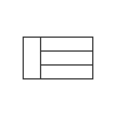 Birleşik Arap Emirlikleri bayrak simgesi siyah ana hatlı düz tasarım. Bağımsızlık Günü ya da Ulusal Bayram Konsepti.