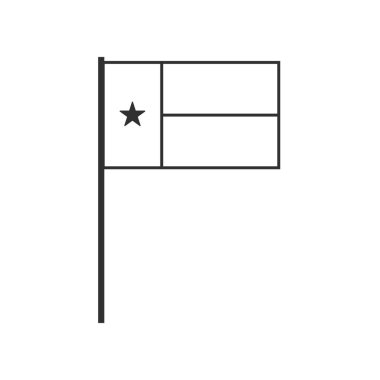 Siyah ana hatlı düz dizaynlı Gine-Bissau bayrak simgesi. Bağımsızlık Günü ya da Ulusal Bayram Konsepti.