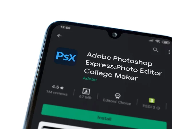 Lod Israel Julio 2020 Adobe Photoshop Express Photo Editor App — Foto de Stock