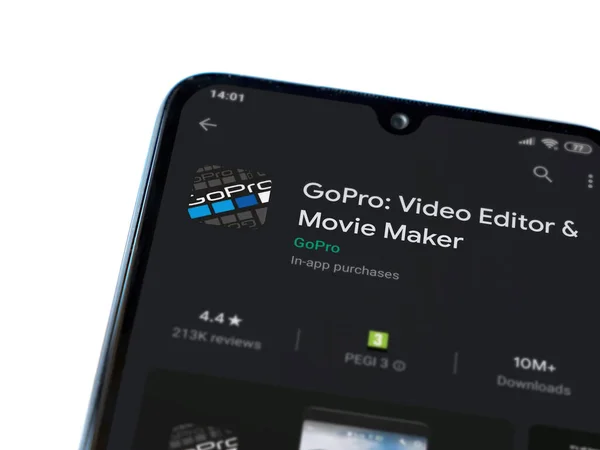 Lod Israel Julio 2020 Gopro Video Editor Movie Maker App — Foto de Stock