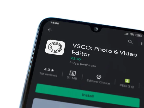 Lod Israel Julio 2020 Vsco Photo Video Editor App Play — Foto de Stock