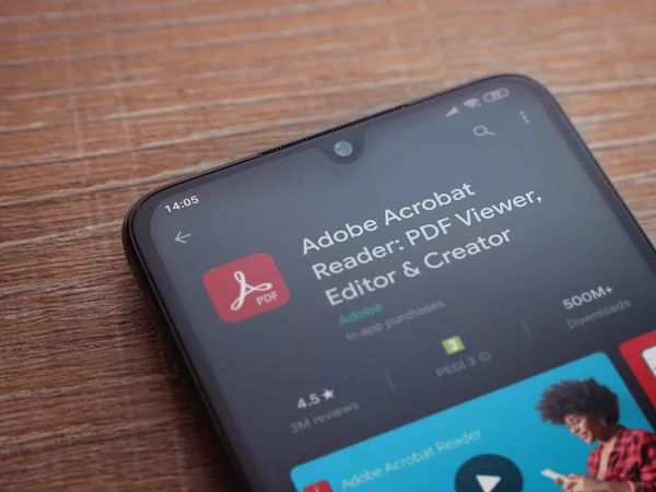 Lod Israel Julio 2020 Adobe Acrobat Reader App Play Store —  Fotos de Stock