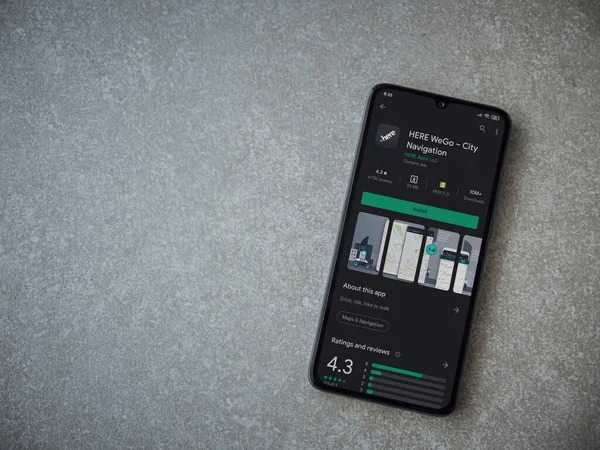 Lod Israel July 2020 Here App Play Store Page Display — 图库照片