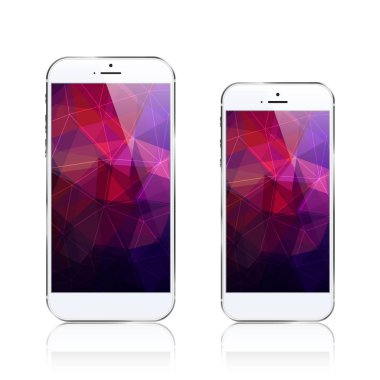 iPhone 6 artı / üçgen arka plan
