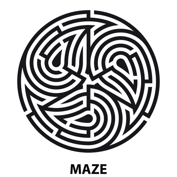 Triskelion Símbolo Tatuagem Labirinto Labirinto Circular Geométrico Ornamento Mandala Imprimir —  Vetores de Stock