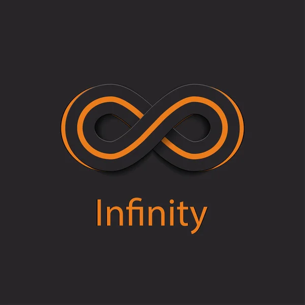 Logo Símbolo Infinito Ilustración Vectorial — Vector de stock