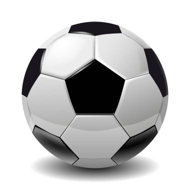 Futbol, futbol topu beyaz arka plan üzerinde izole