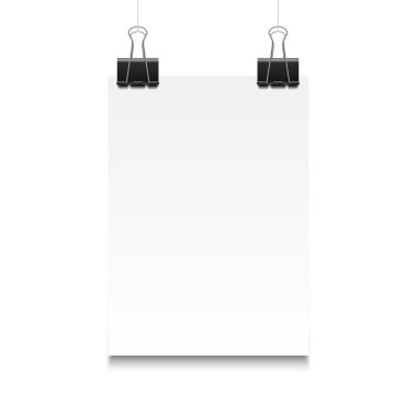 Metin için kağıt poster, backgrpund mock up.