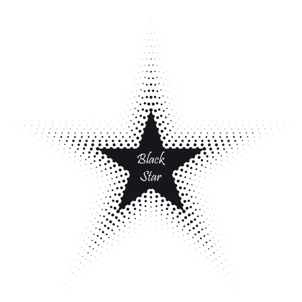 Чорна зірка Векторні ілюстрації — стоковий вектор
