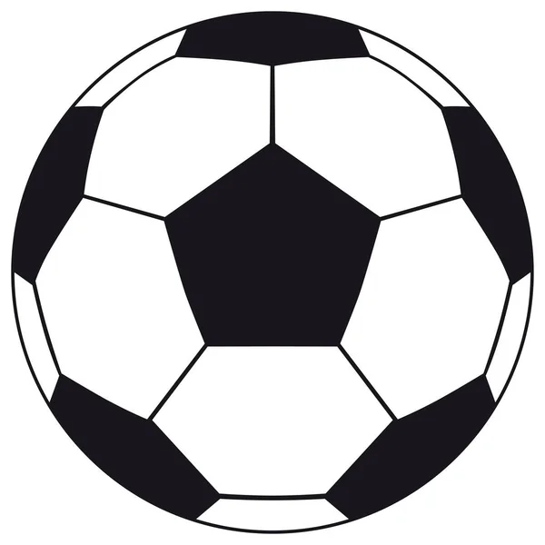 Piłka nożna, piłkę nożną na białym tle. — Wektor stockowy