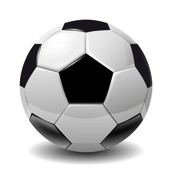 Ballon de foot, balle de football fond blanc. Soccer Stock Illustration