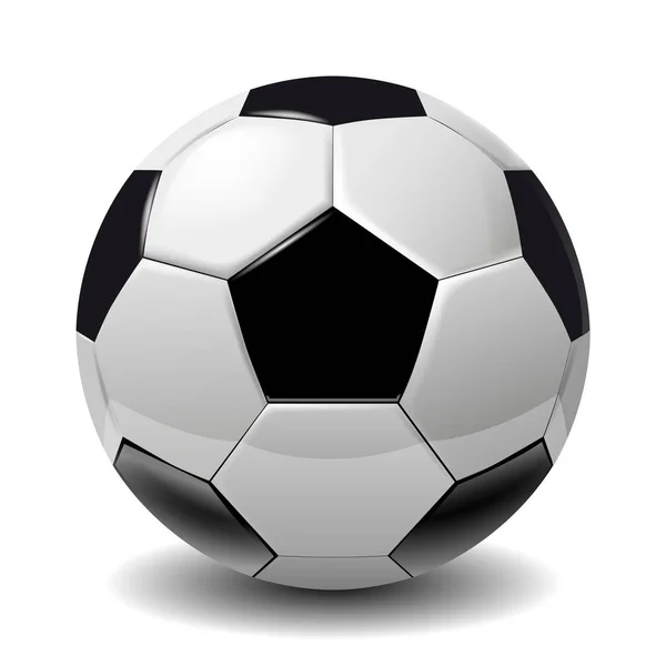 Ballon de foot, balle de football fond blanc. Soccer Stock