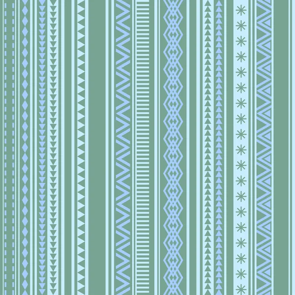 Patrón geométrico sin costura verde y azul invierno vintage — Foto de stock gratis