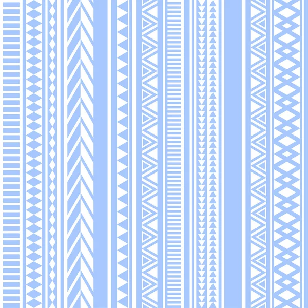 Geometrisches nahtloses Muster blauer Jahrgang — Stockvektor