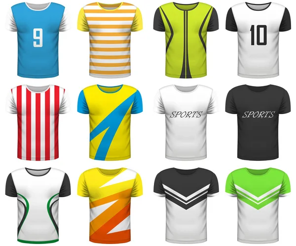 Gerçekçi T-shirt tasarım koleksiyonu kadar mock up
