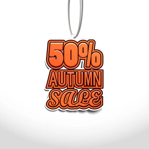 50% Venta de otoño. Venta Etiquetas Diseño. Ilustración vectorial — Foto de stock gratis