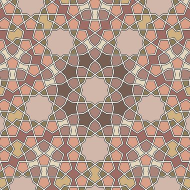 Otantik arap tarzında desen. Girih deseni