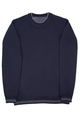 Beyaz arka planda sıradan erkek süveteri