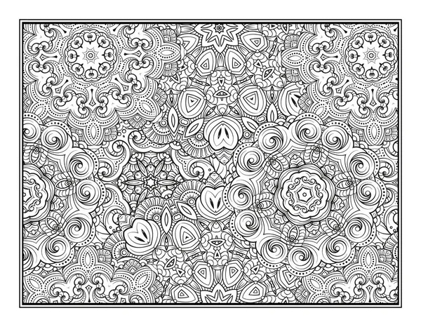 Vector abstract pattern page for antistress coloring