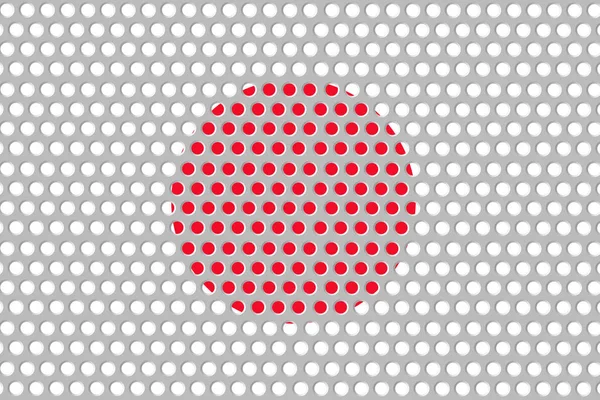 Flagge Japans Auf Einem Metallwandhintergrund — Stockfoto