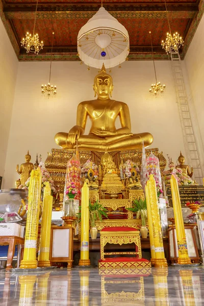 Hito Wat Mahannapharam Worawihan Bangkok Tailandia Lugar Donde Todos Cada — Foto de Stock