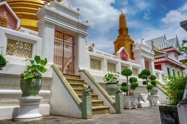 Hito Wat Bowon Niwet Temple Ratchaworawihan Bangkok Tailandia Lugar Donde — Foto de Stock