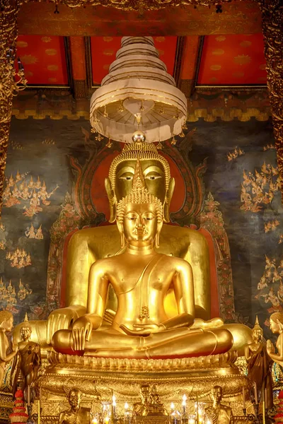 Hito Wat Bowon Niwet Temple Ratchaworawihan Bangkok Tailandia Lugar Donde — Foto de Stock