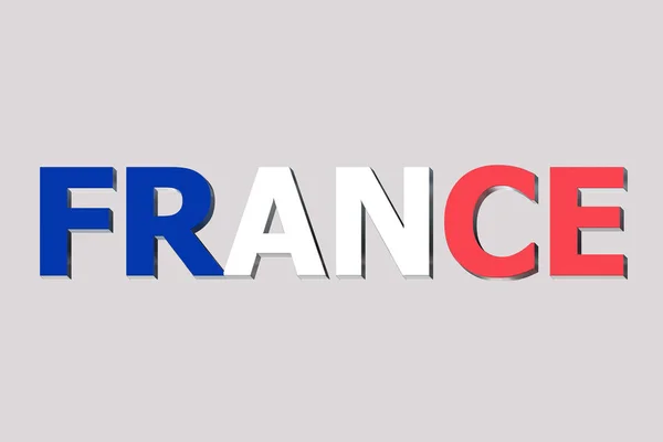 Bandeira França Fundo Texto — Fotografia de Stock