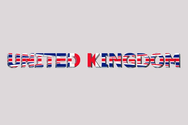 Флаг Великобритании Текстовом Фоне — стоковое фото
