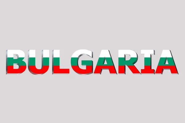 Vlag Van Bulgarije Tekstachtergrond Van Een — Stockfoto